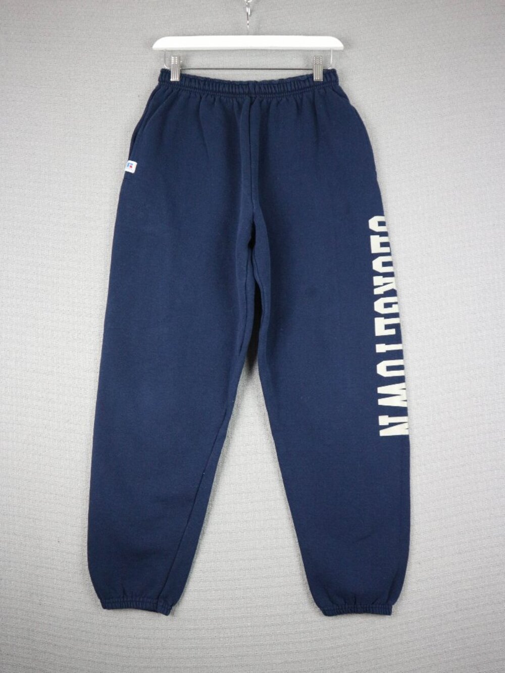 Russell Athletic Georgetown Sweatpants Vintage Navy Size Small